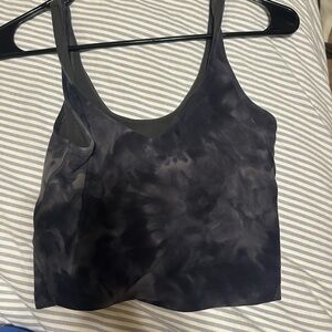 Women's Lululemon Black Tie-Dye Tank Top